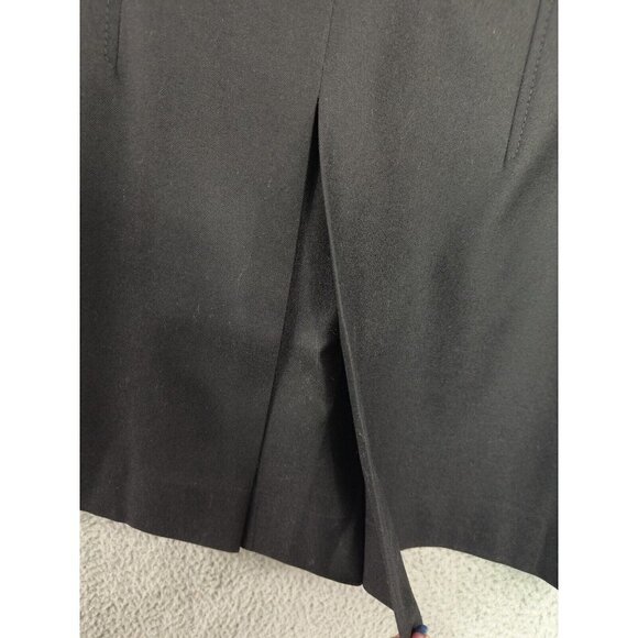 Akris Punto Wool Blend Knee Length A-line Midi Skirt Black Womens Size US Sz 6 - Picture 4 of 11